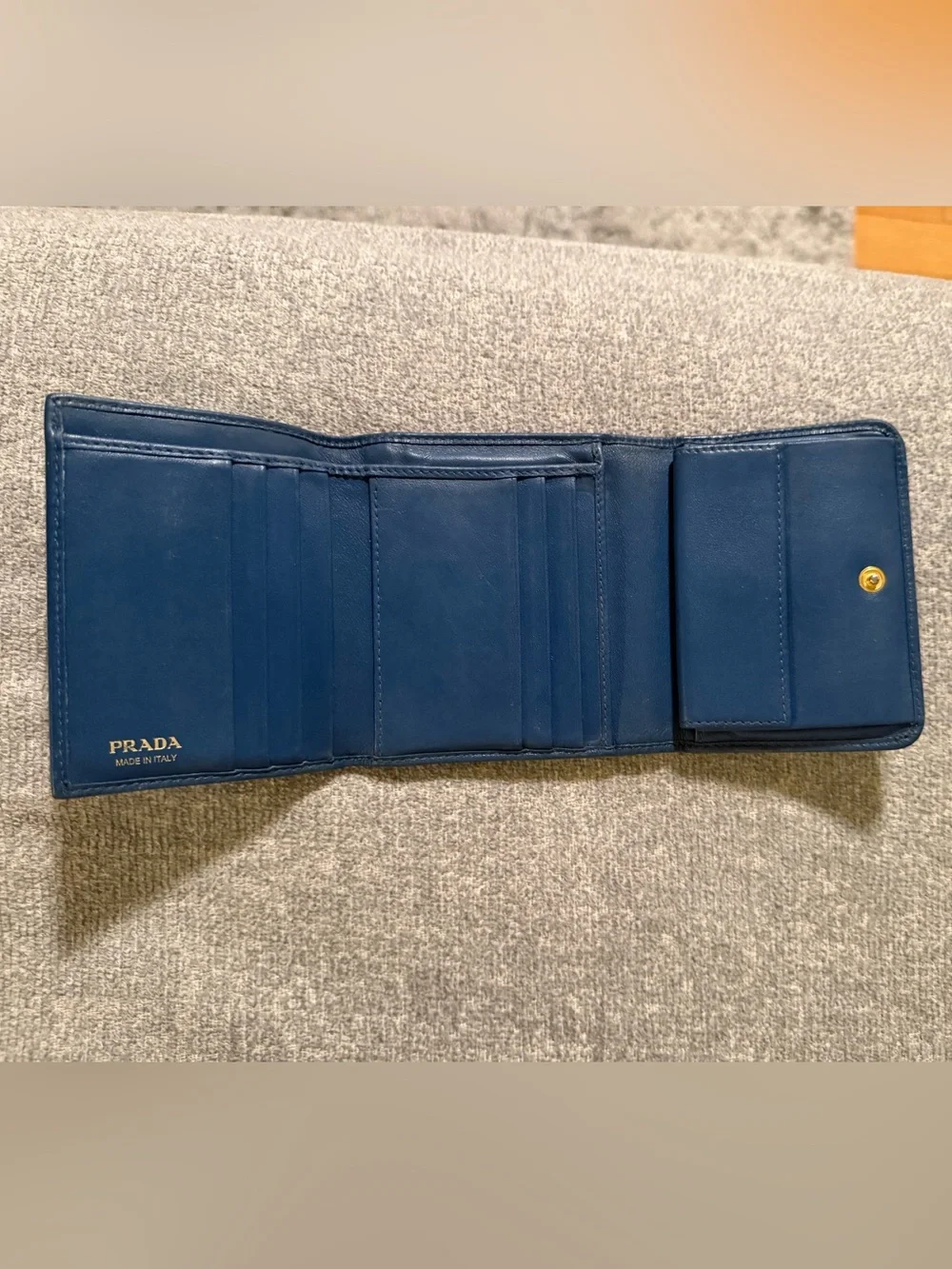 Prada trifold wallet